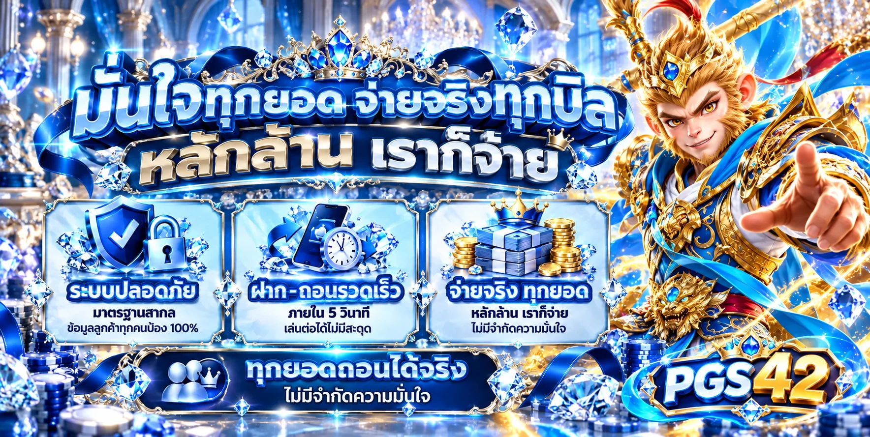 PGS42 ทางเข้าเว็บตรง สมัครสล็อต PG ฝากถอนออโต้